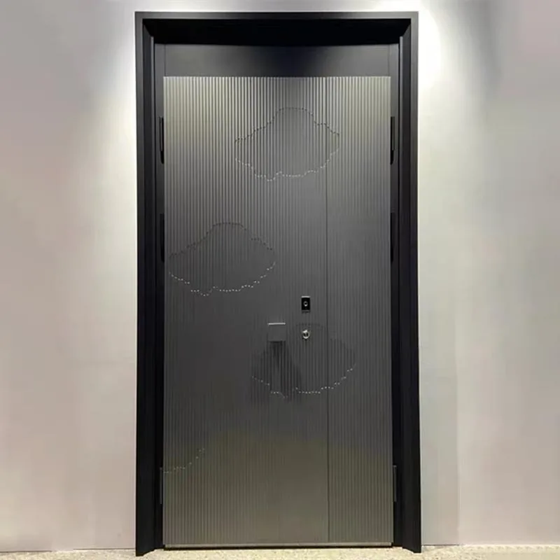 Porta mãe-filho de alumínio fundido com classificação de fogo