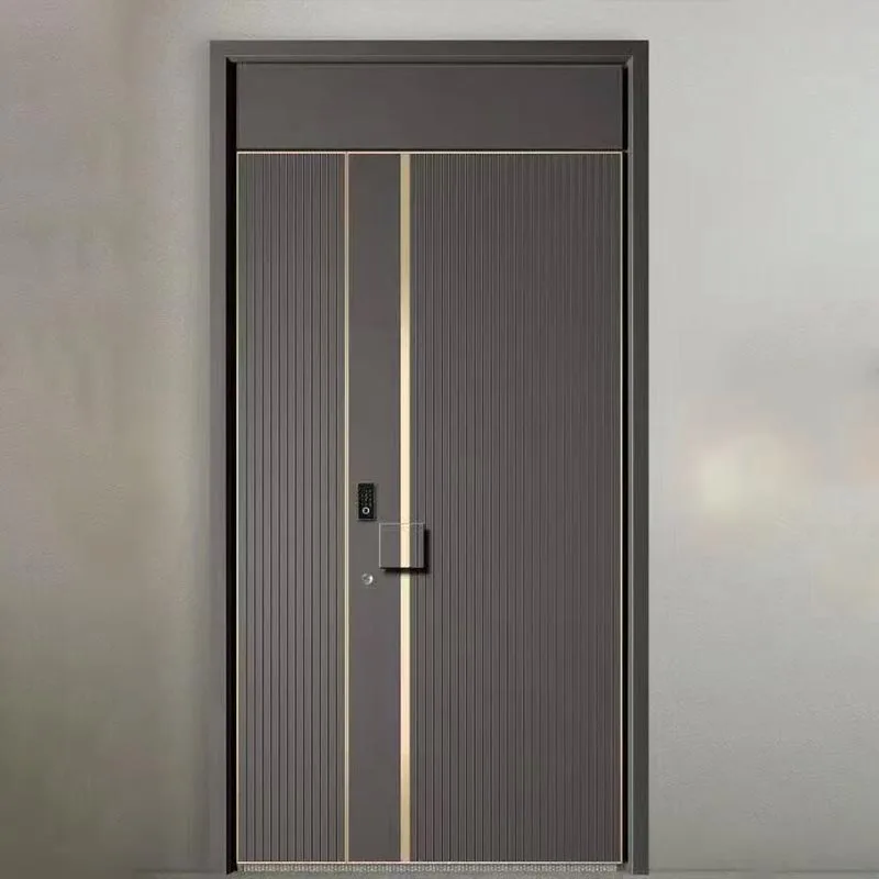 Porta pivotante esculpida com precisão de abertura única