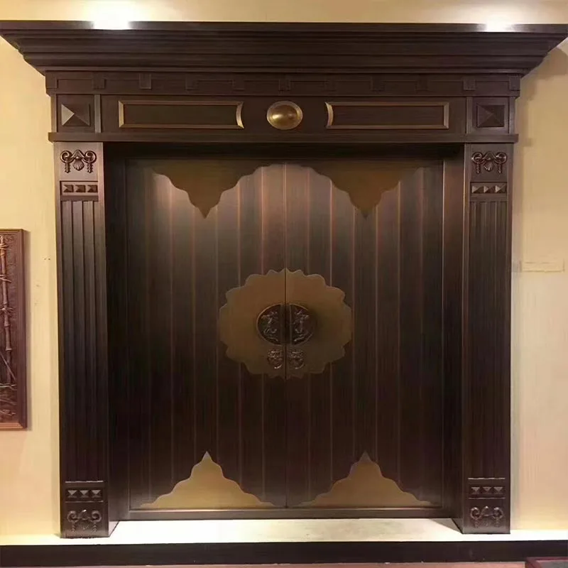 Porta de entrada dupla de cobre sólido