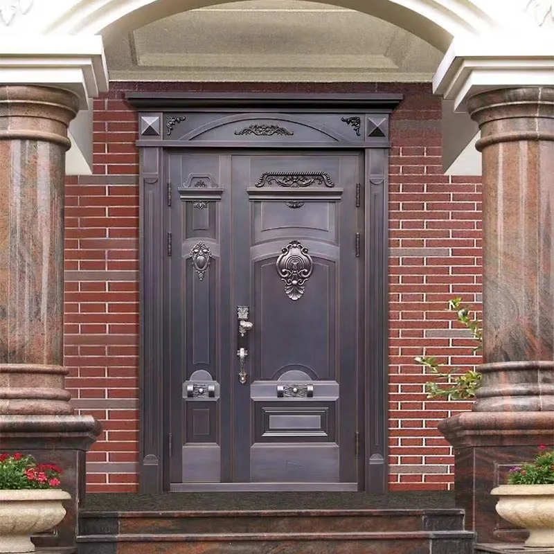 Porta de entrada de cobre Villa Mãe-Filho